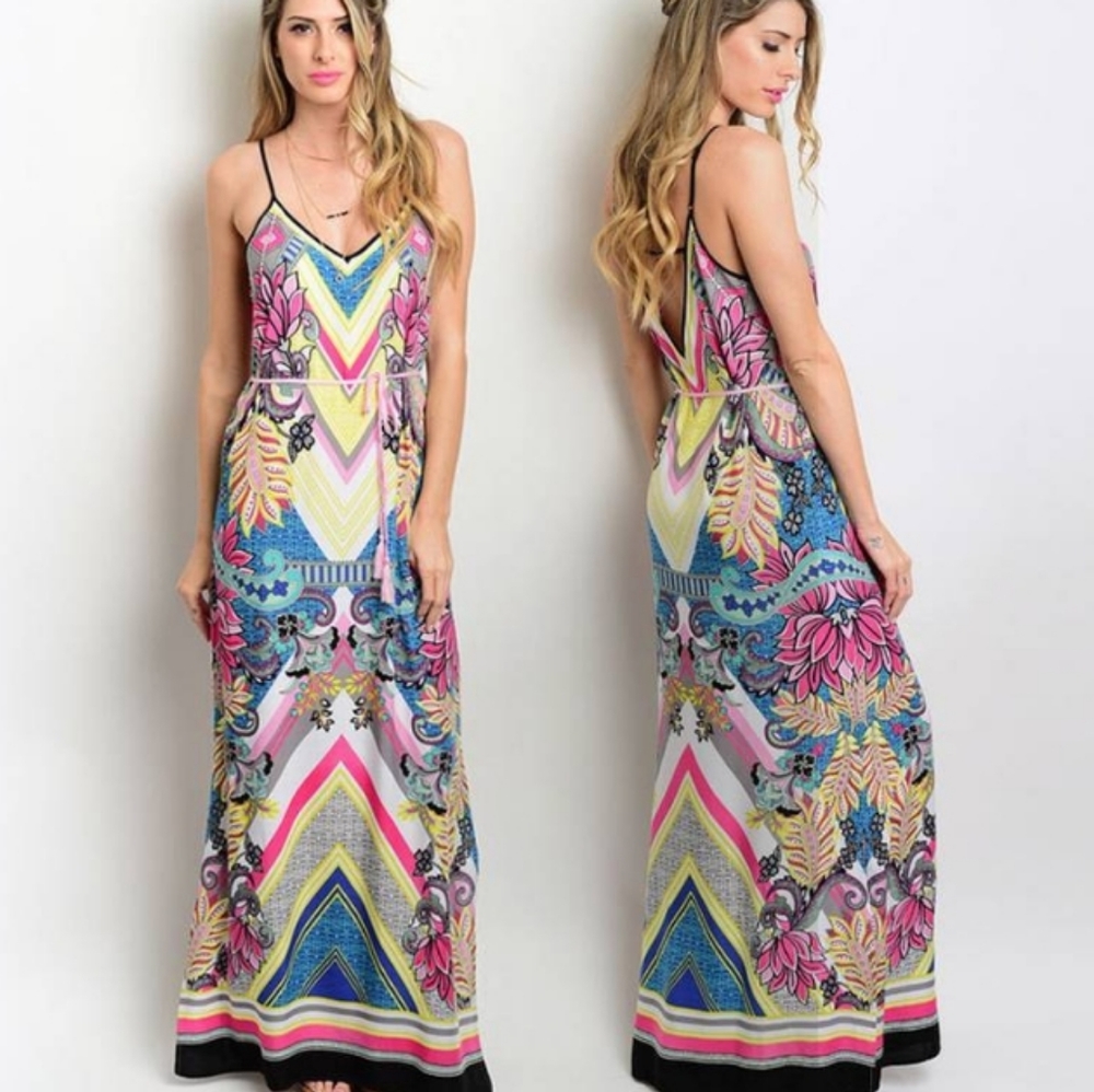 🌺Tropical Print Dress